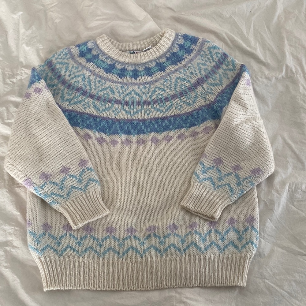 Vintage leModa knitwear hand loomed sweater size m